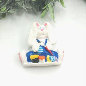 Vintage Bunny Sewing Brooch Pin